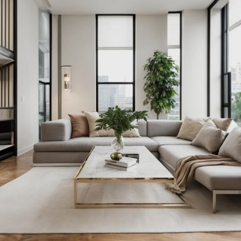 Modern luxury apartment interiors