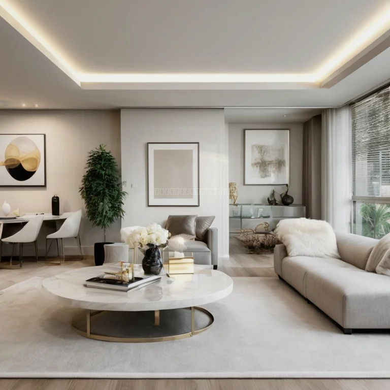 Luxury apartment with panoramic city views in Singapore